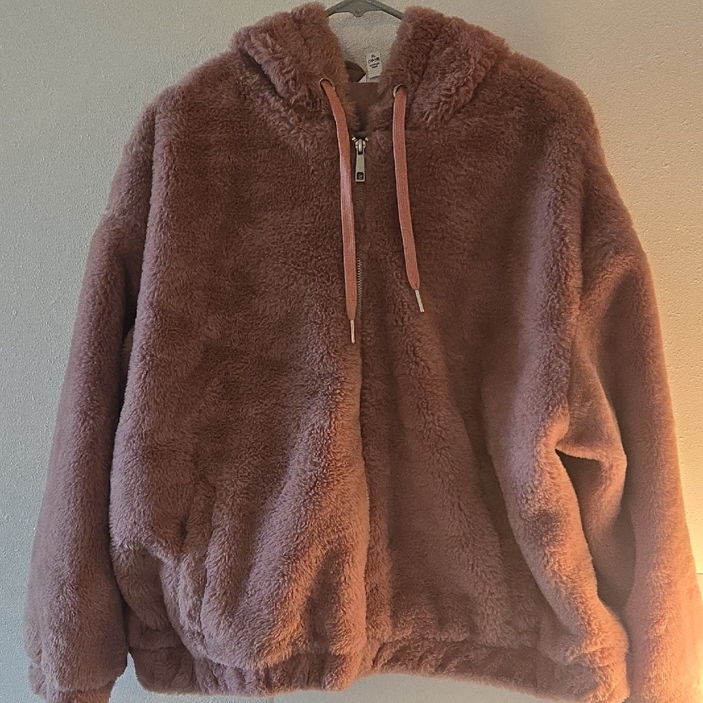 Time and Tru Dusty Pink Fleece Jacket